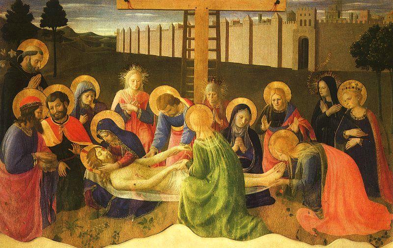 Fra Angelico Lamentation Over the Dead Christ oil painting image